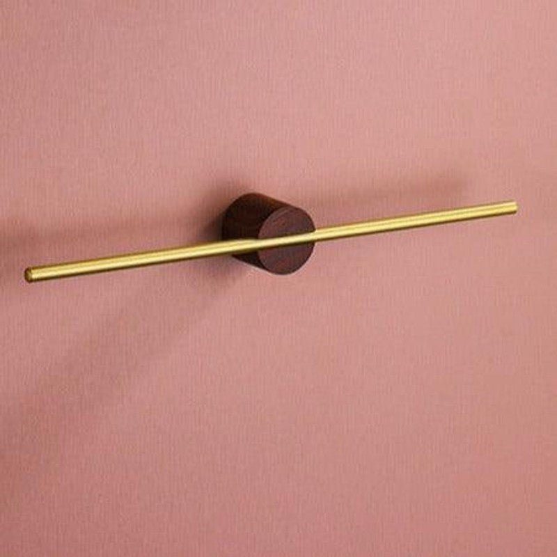 Wall-Mounted Towel Bar - Horizontal Mounting Bar with Round Base