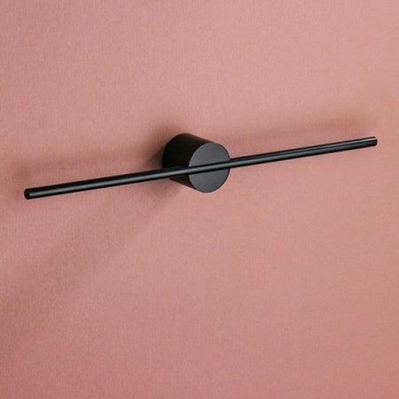Wall-Mounted Towel Bar - Horizontal Mounting Bar with Round Base