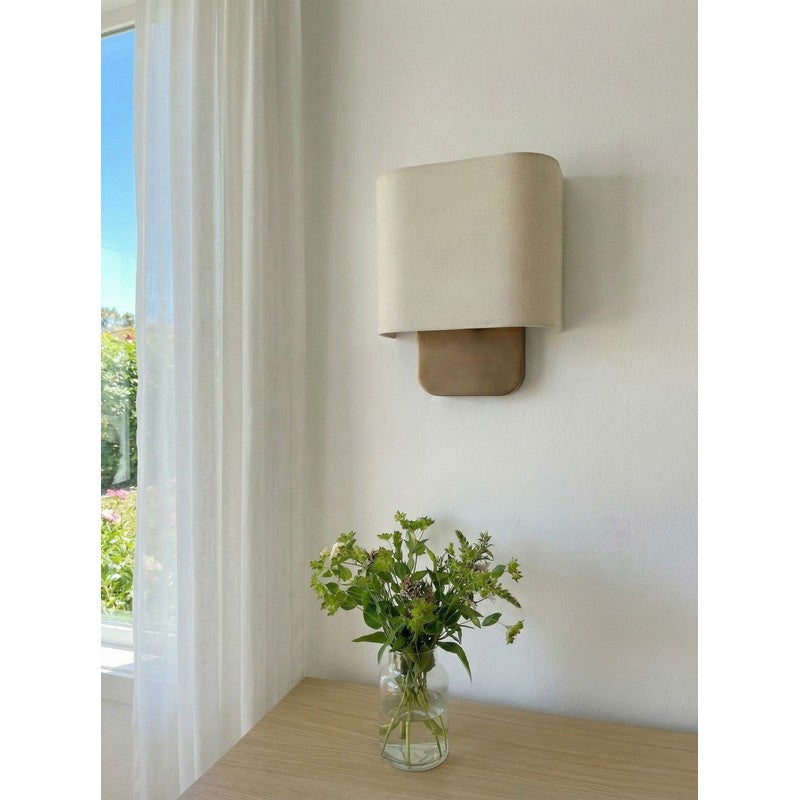Wall Sconce - Fabric Shade with Metal Base