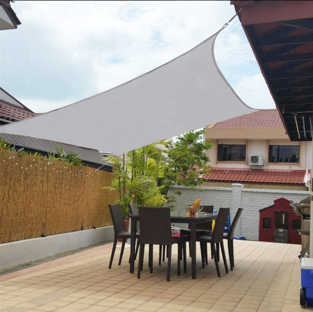 Water-Resistant Shade Sail in Grey