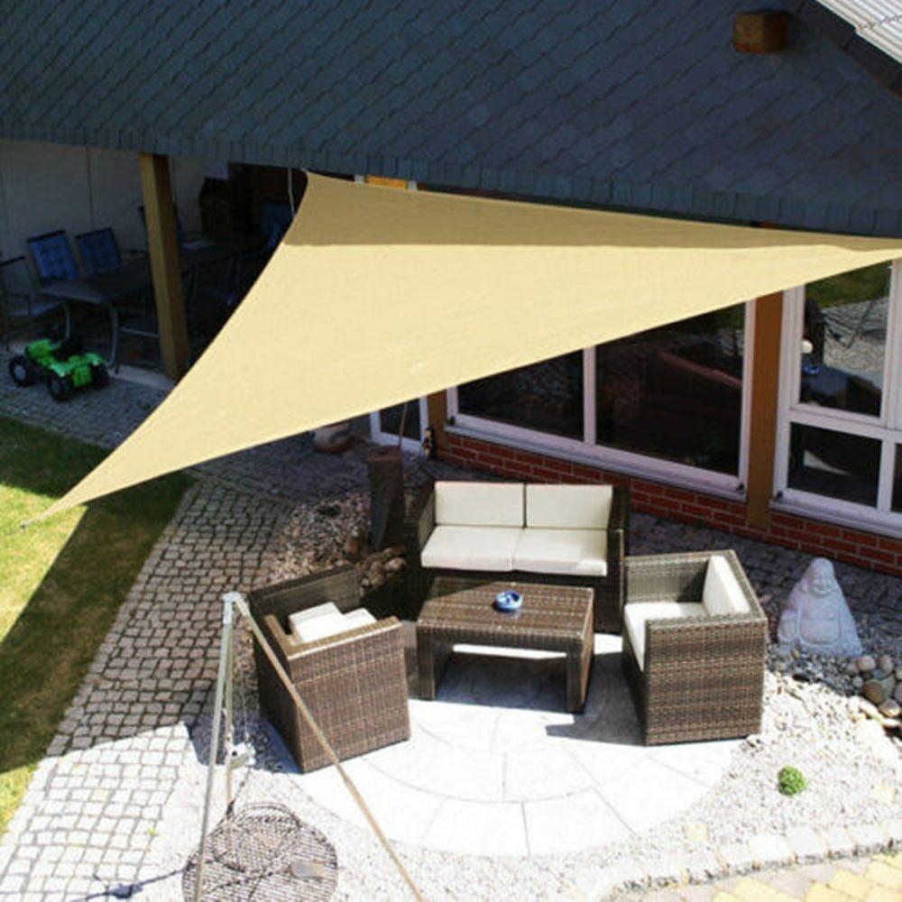 Water-Resistant Shade Sail in Beige