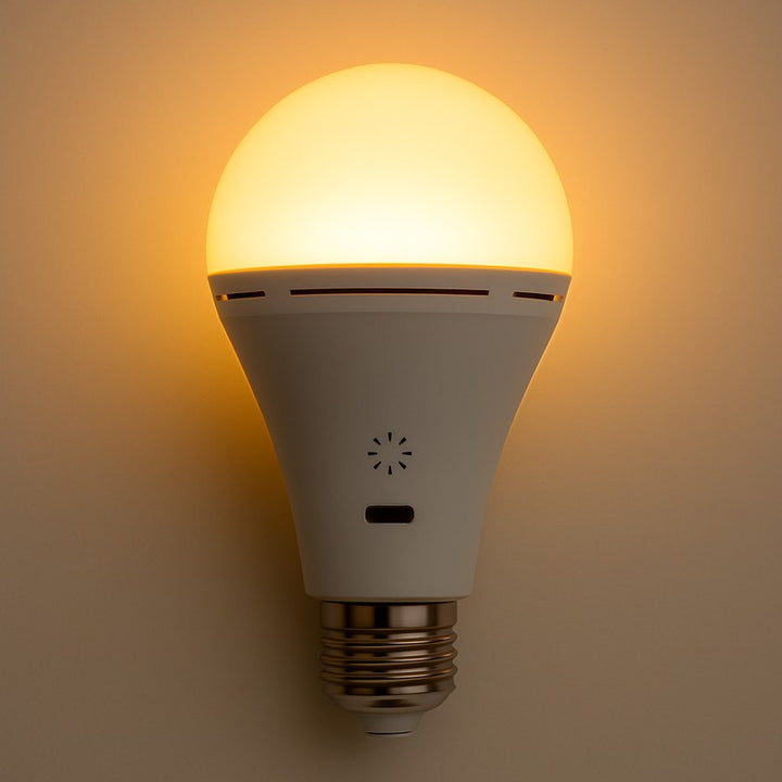 Wireless USB Rechargeable LED Light Bulb - Remote and Touch Control