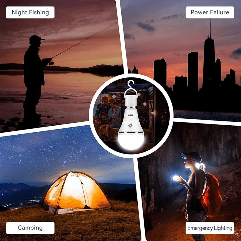 Wireless USB Rechargeable LED Light Bulb - Remote and Touch Control