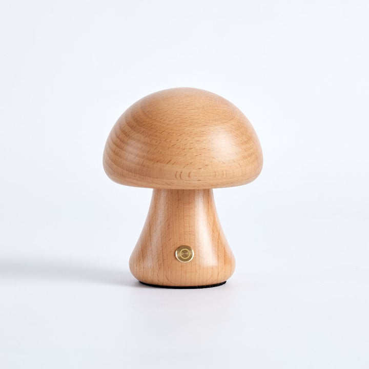 Wooden Mushroom Lamp in Oak